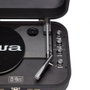 Aiwa VPX-1951TN Tocadiscos Vintage con Maletín de Cuero Titanio, Bluetooth y Grabación USB